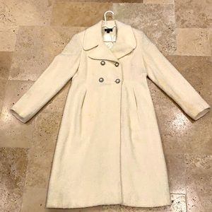 Bebe twead sparkle pearl button coat